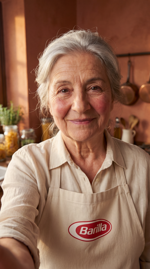 Nona, an Italian grandmother in her kitchen